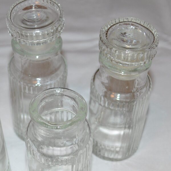 Vintage apothecary bottles lot of 3
