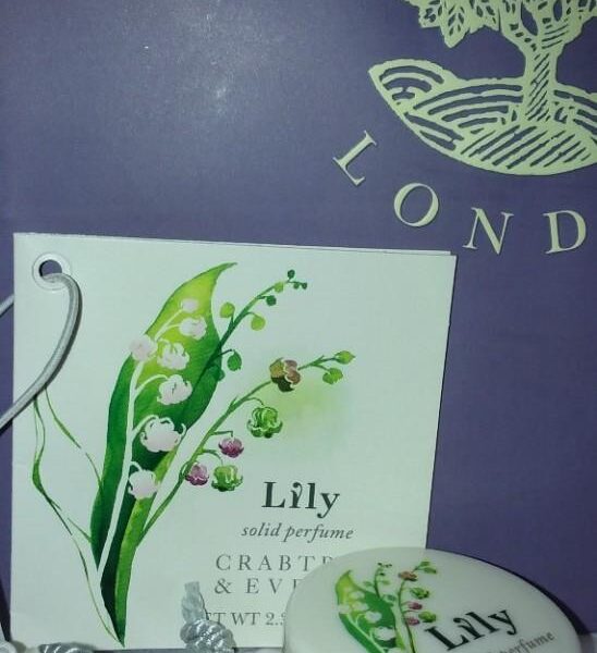 Crabtree & Evelyn lily of the valley Solid Perfume with travel vial new