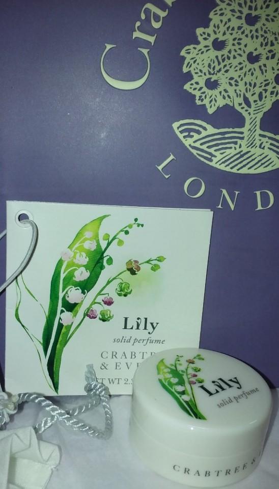 Crabtree & Evelyn lily of the valley Solid Perfume with travel vial new