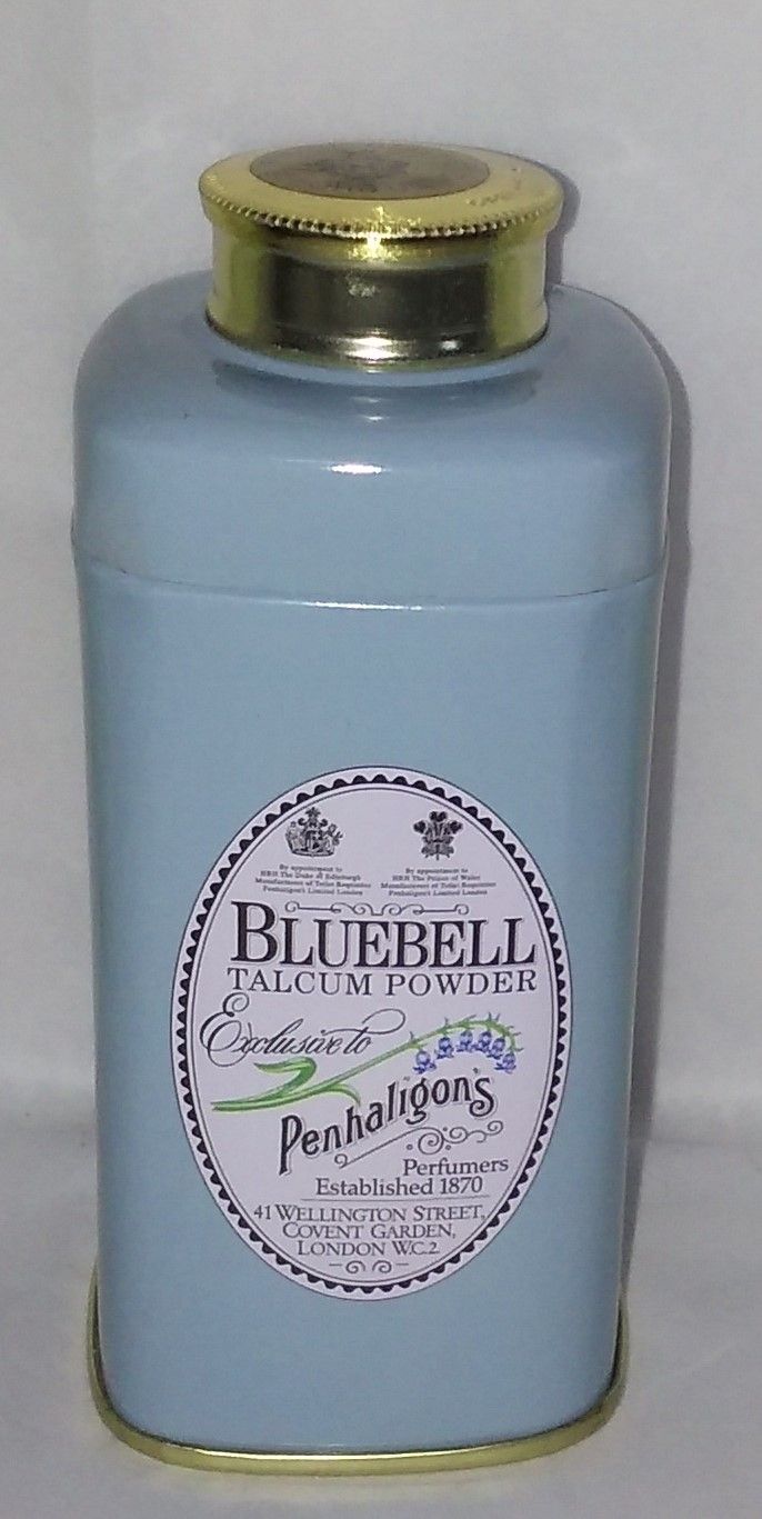 Penhaligon's bluebell talcum powder crabtree & evelyn