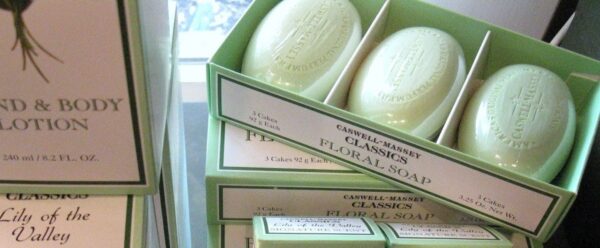 Caswell-Massey lily of the valley soap set