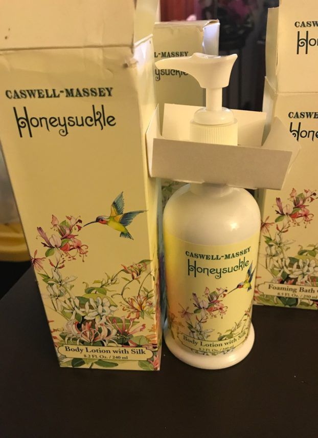 Caswell Massey honeysuckle body lotion crabtree & evelyn