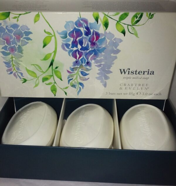 Crabtree & Evelyn wisteria soap set