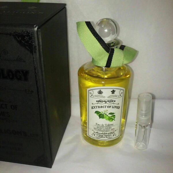 Penhaligon's extract of limes eau de toilette sample vial 3 ml bottle