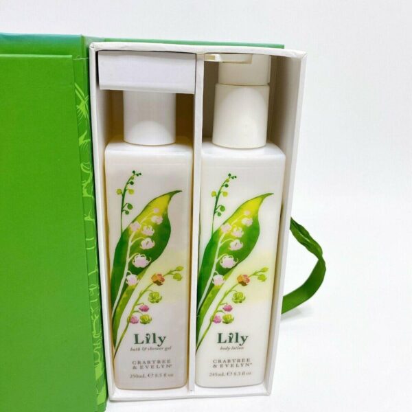 Crabtree Evelyn lily bath & shower gel and body lotion set 8.5 oz