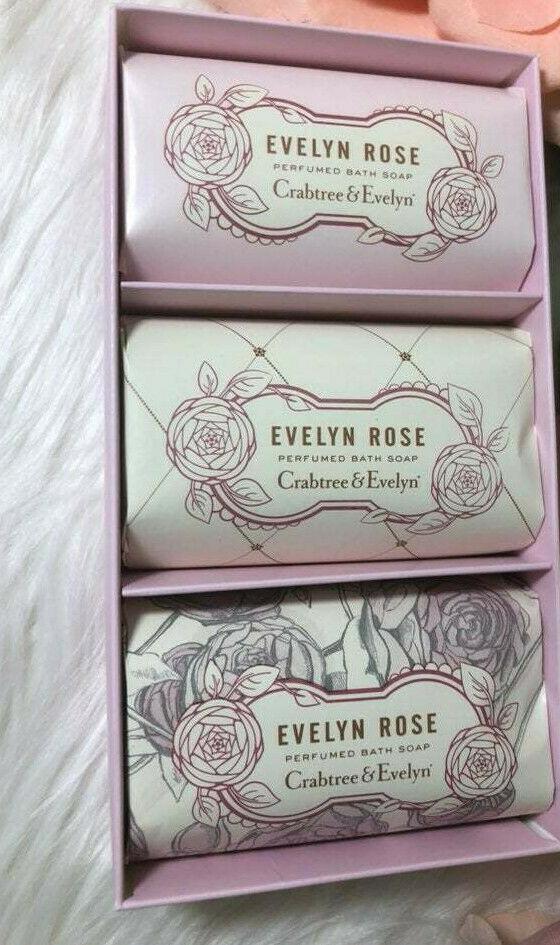 Crabtree Evelyn evelyn rose soap set