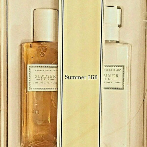 summer hill scented body lotion & shower gel set