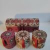 Vintage cylindrical boxes