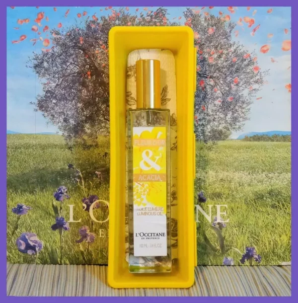 l'occitane fleur d'or & acacia luminous body oil